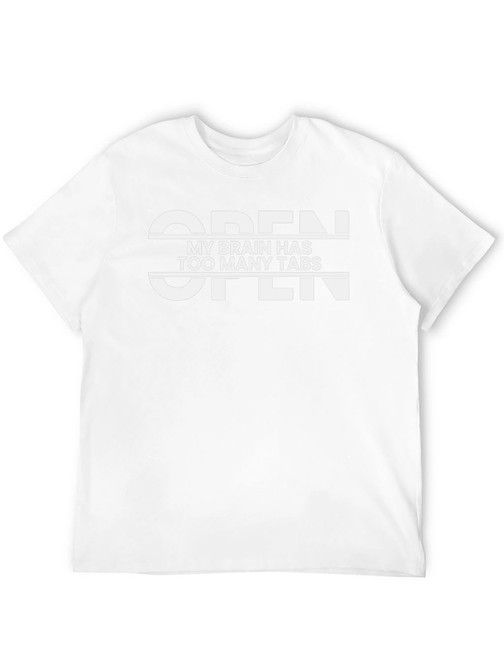 Open Too Many Tabs Graphic T-Shirt - Black