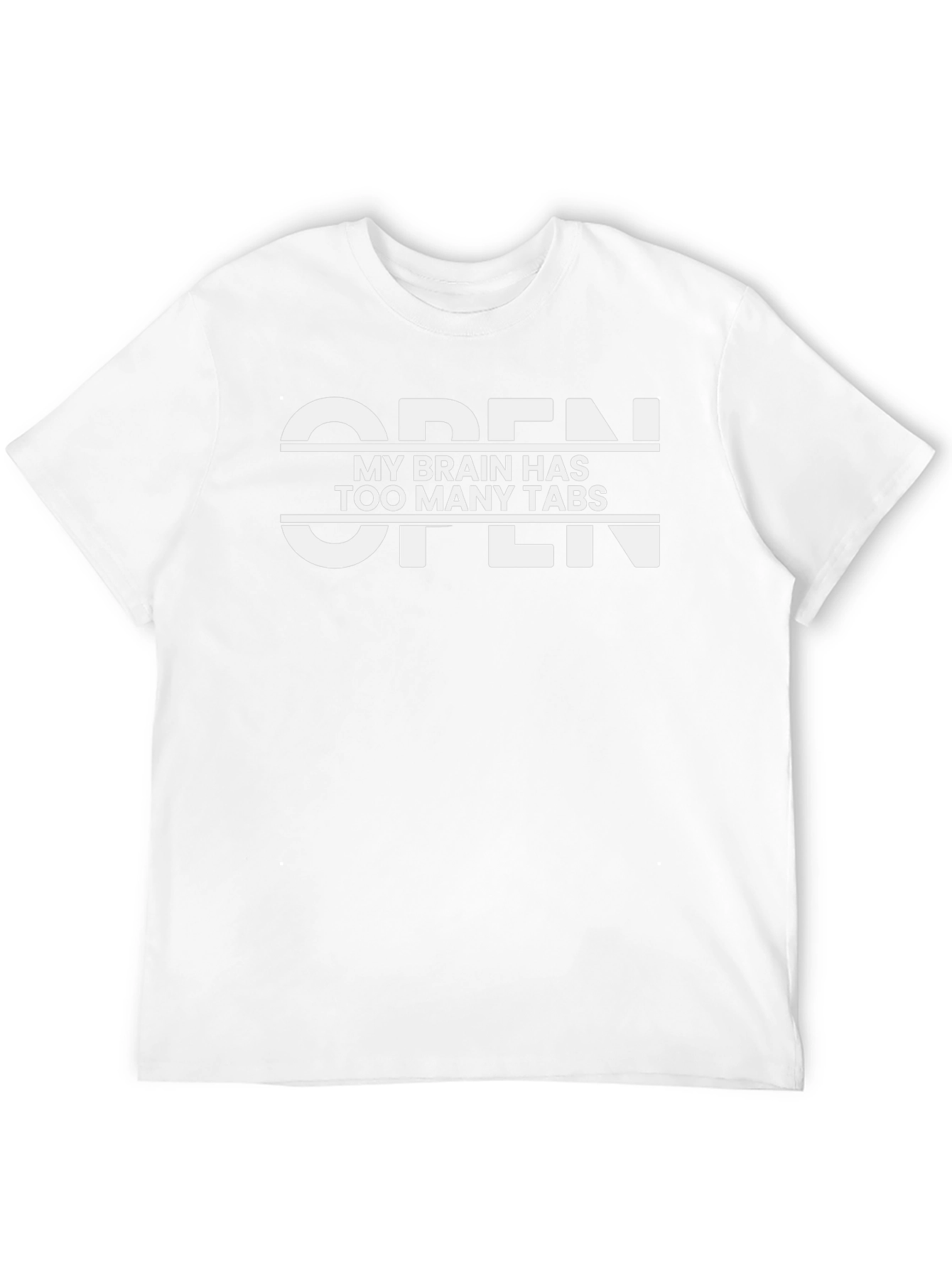 Open Too Many Tabs Graphic T-Shirt - Black
