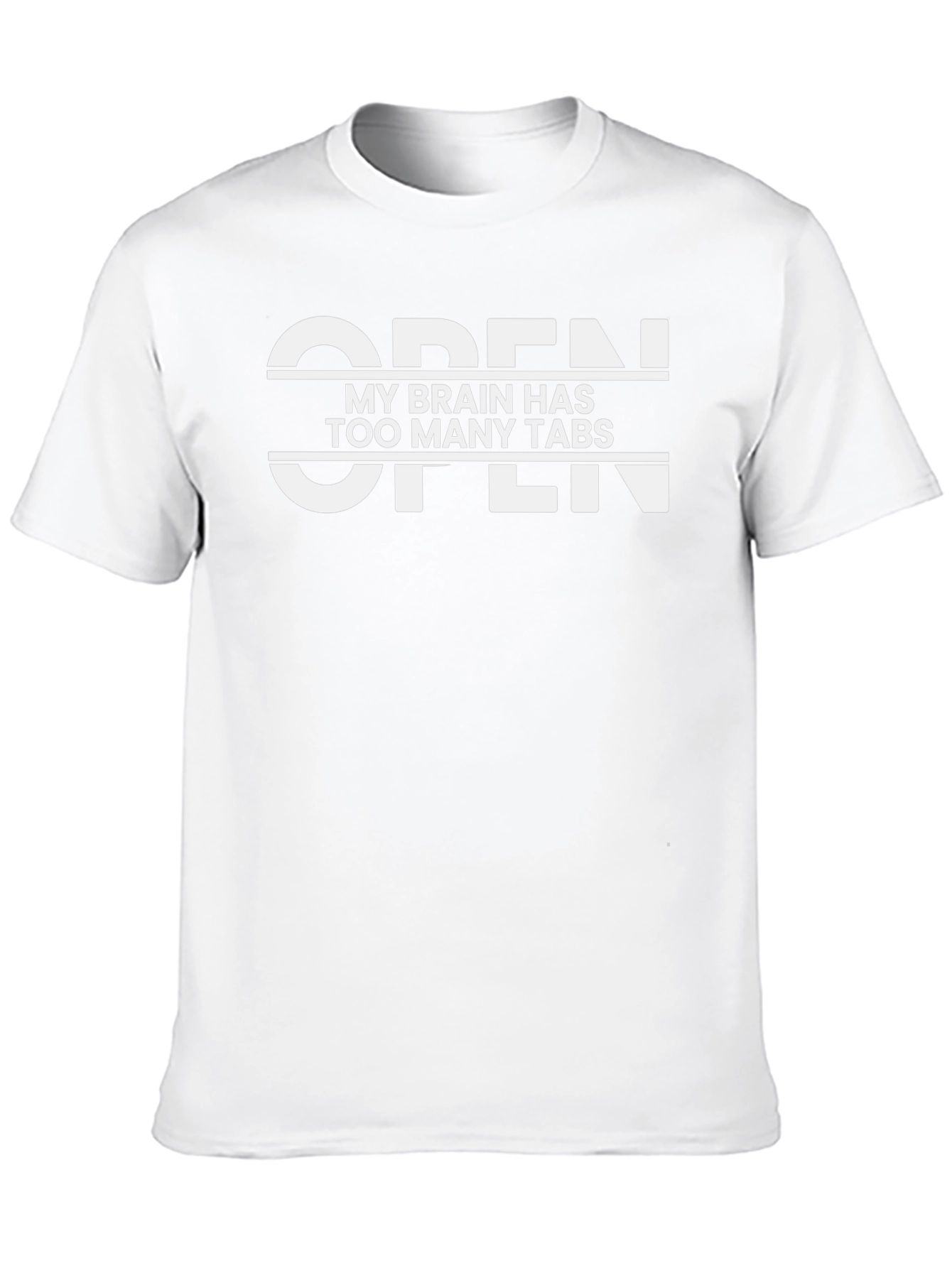 Open Too Many Tabs Graphic T-Shirt - Black
