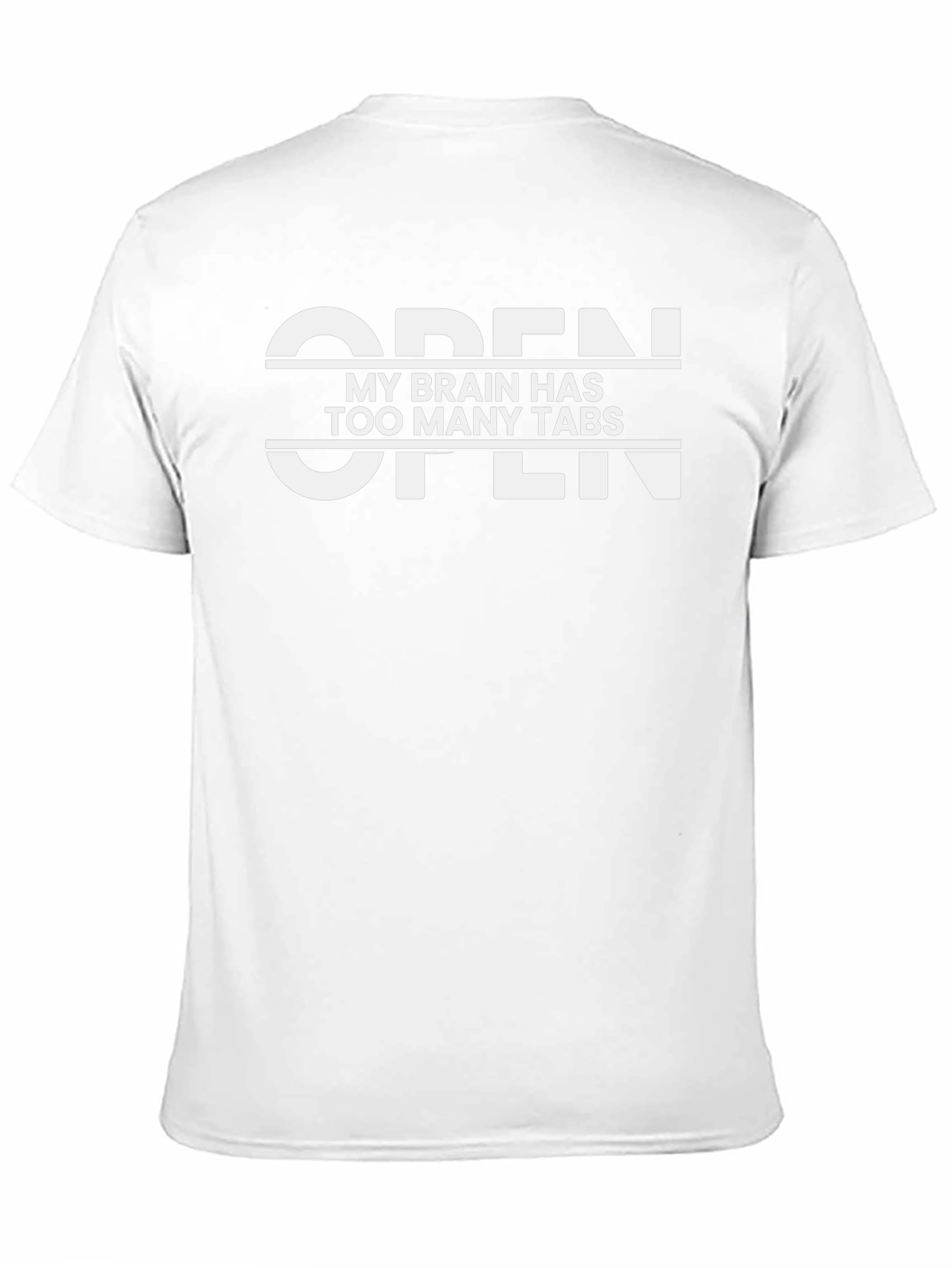 Open Too Many Tabs Graphic T-Shirt - Black