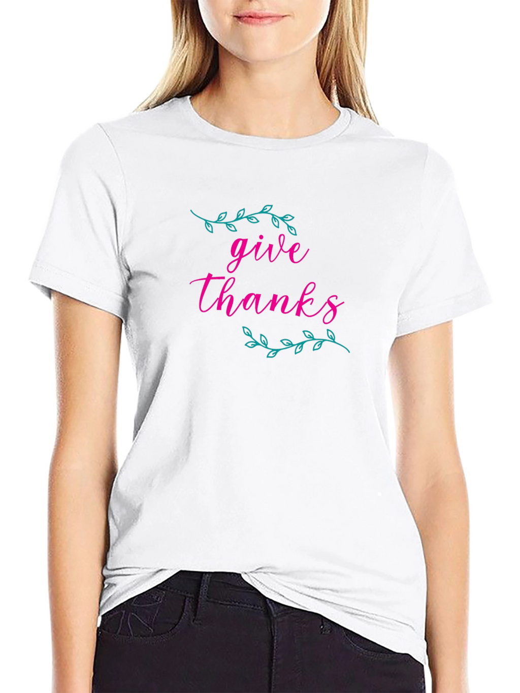 Give Thanks Graphic Tee - Black