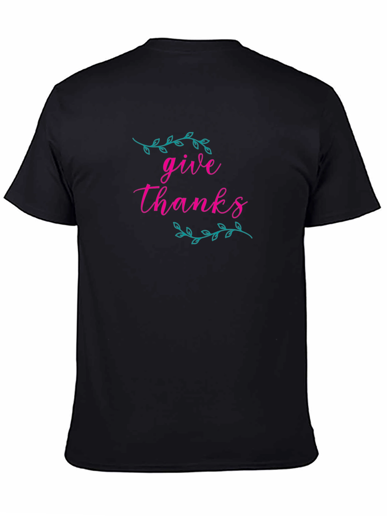 Give Thanks Graphic Tee - Black