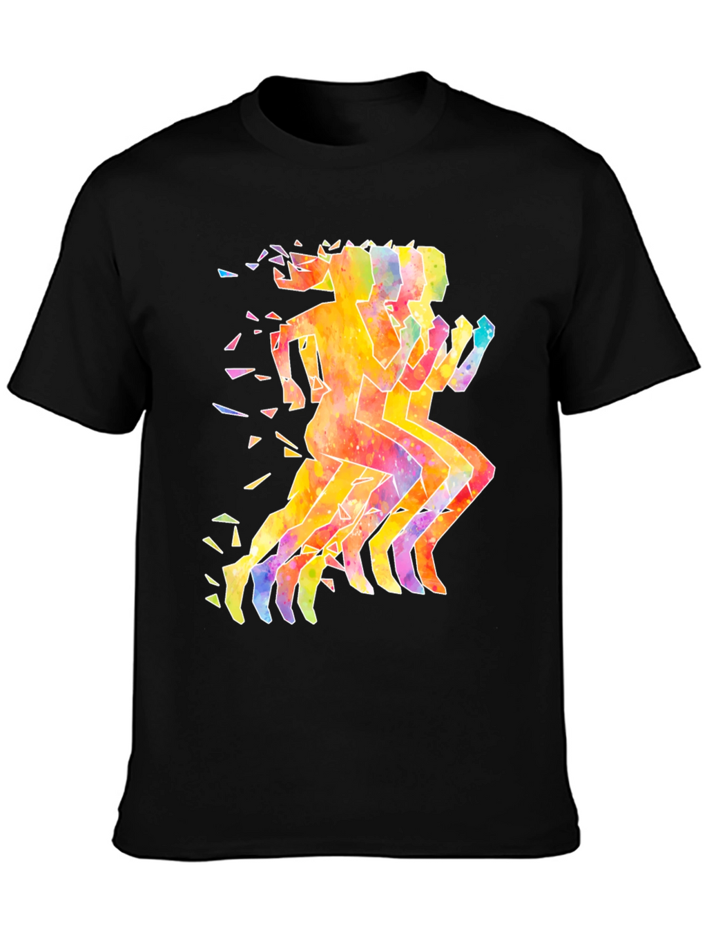 Watercolor Runners Graphic T-Shirt