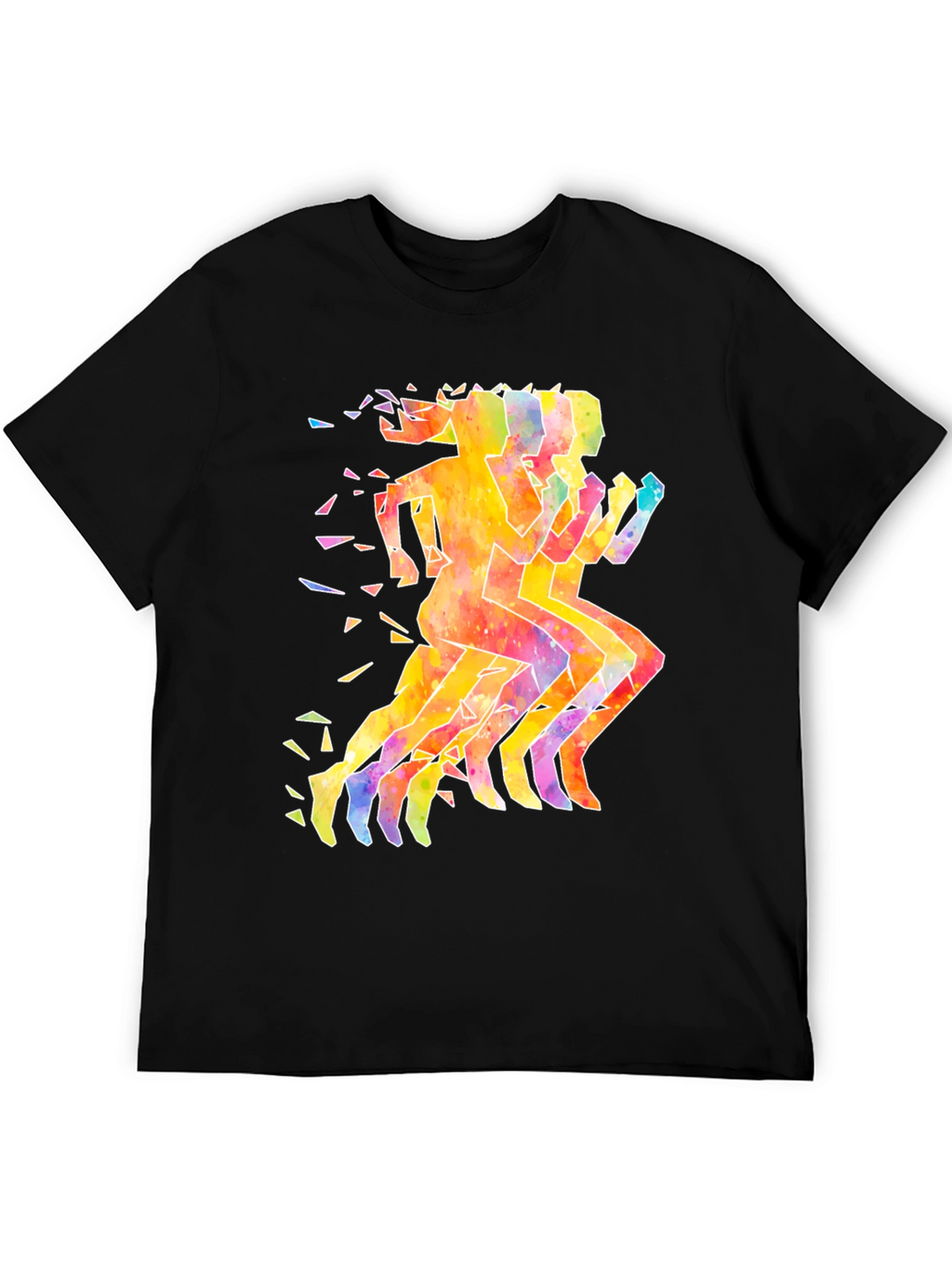 Watercolor Runners Graphic T-Shirt