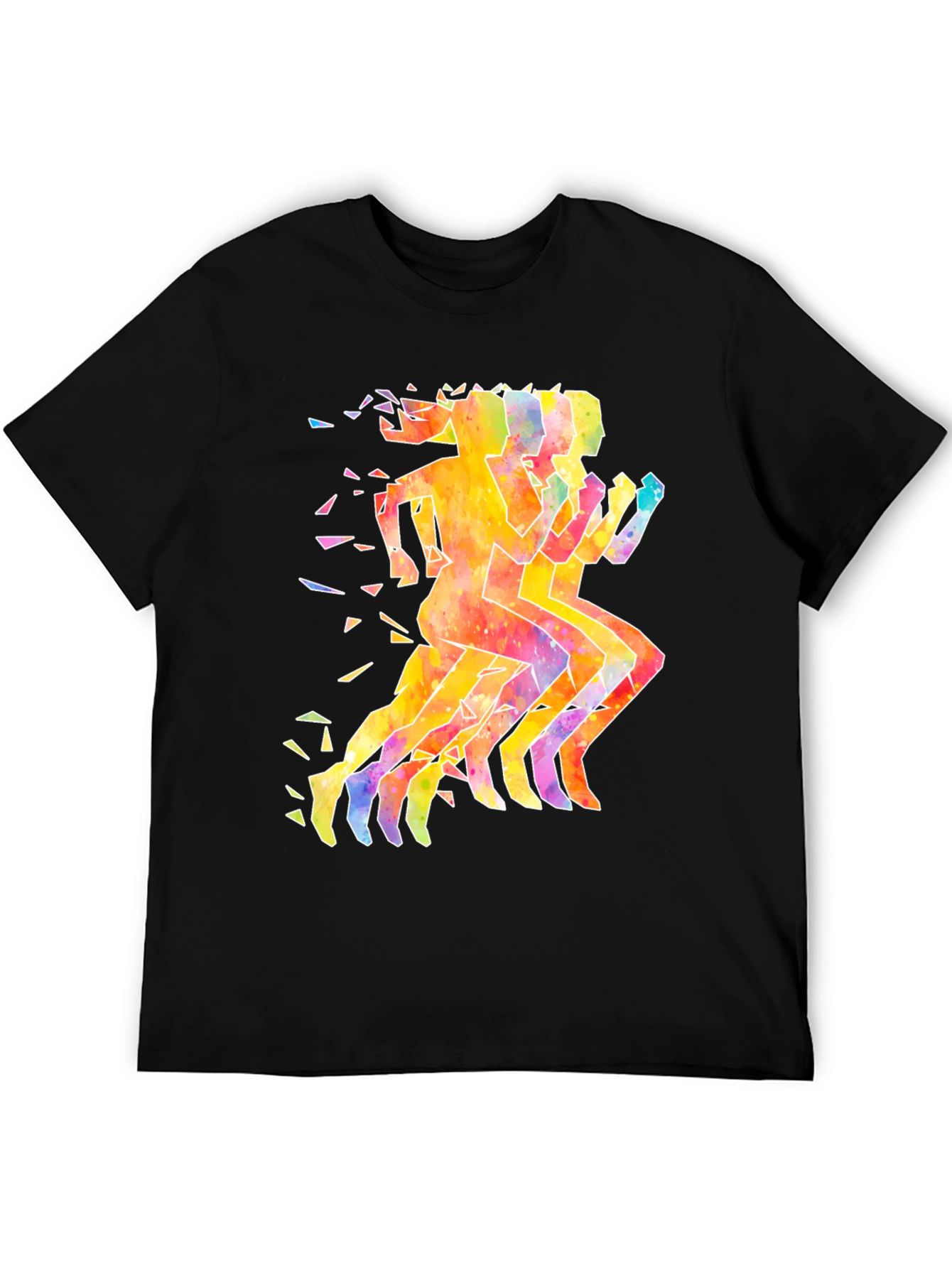 Watercolor Runners Graphic T-Shirt