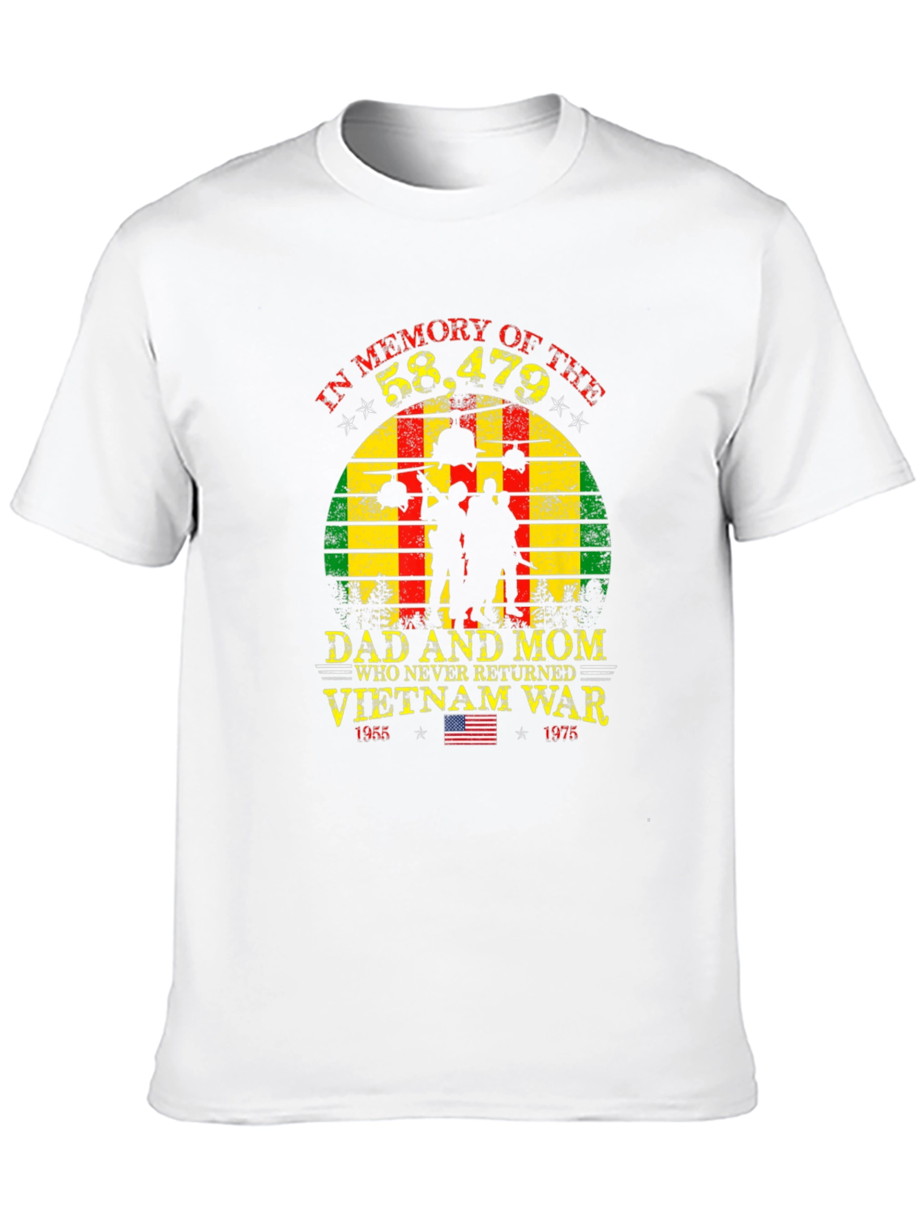 Vietnam War Memorial T-Shirt - Never Forgotten