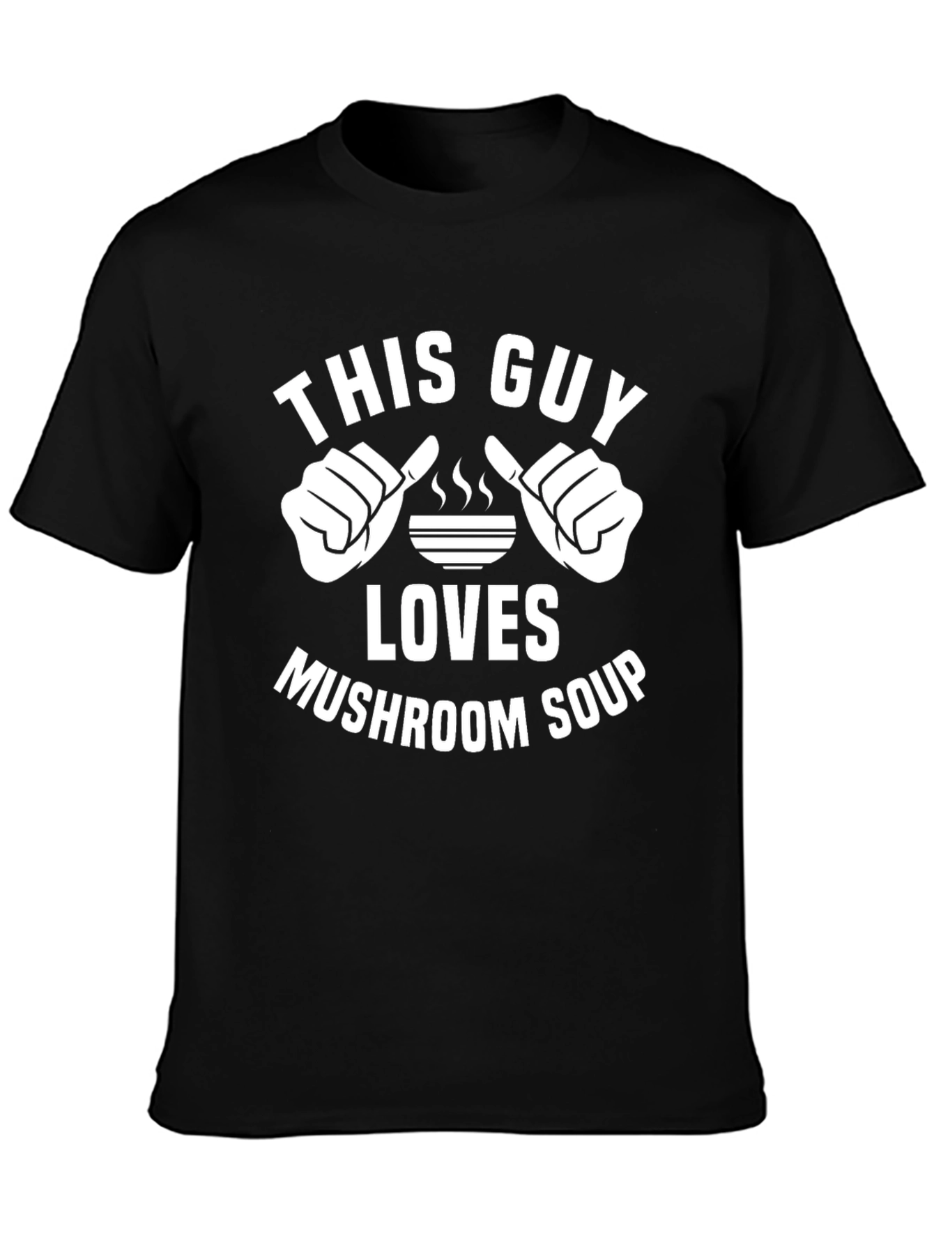 Mushroom Soup Lover T-Shirt - Pointing Fingers