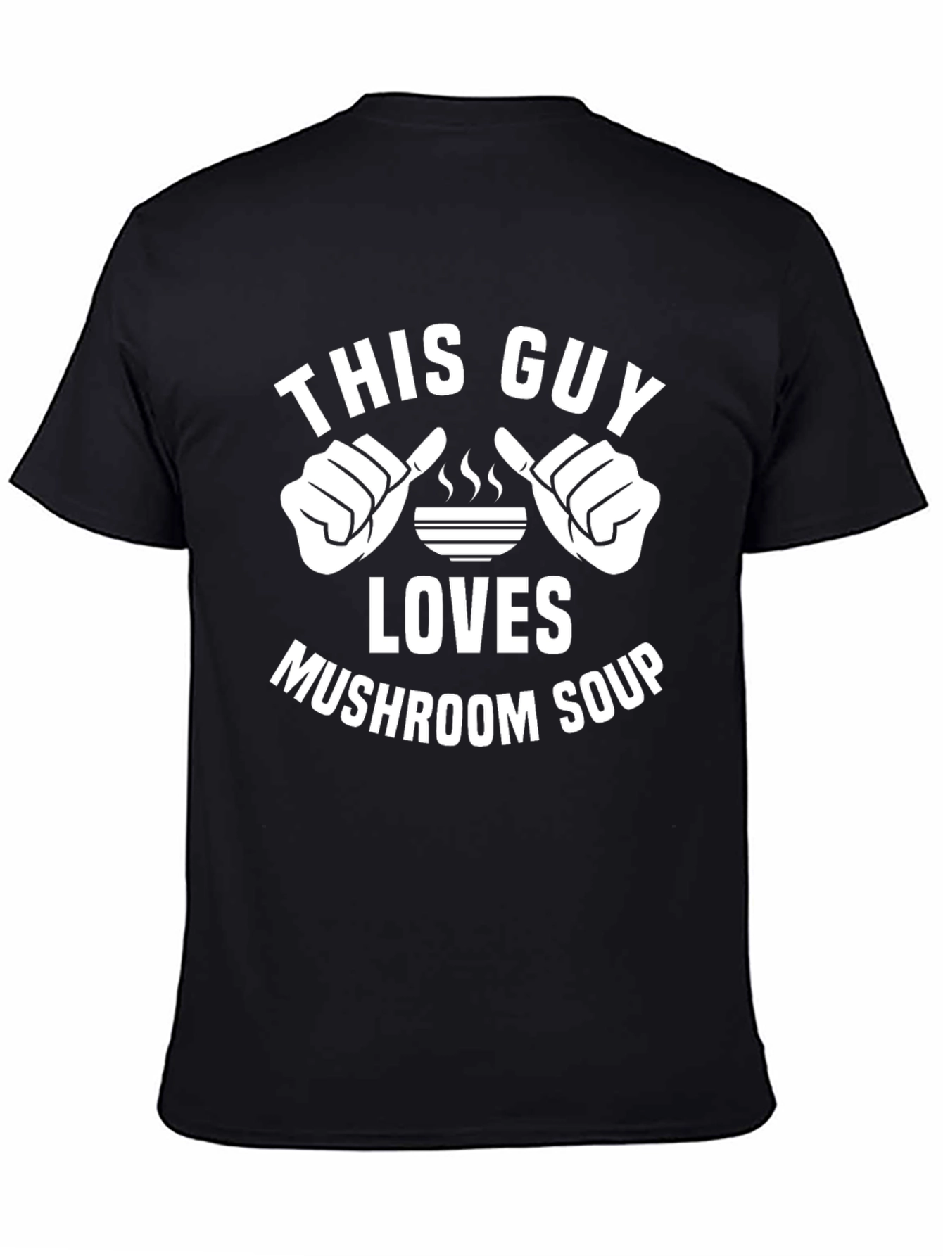 Mushroom Soup Lover T-Shirt - Pointing Fingers