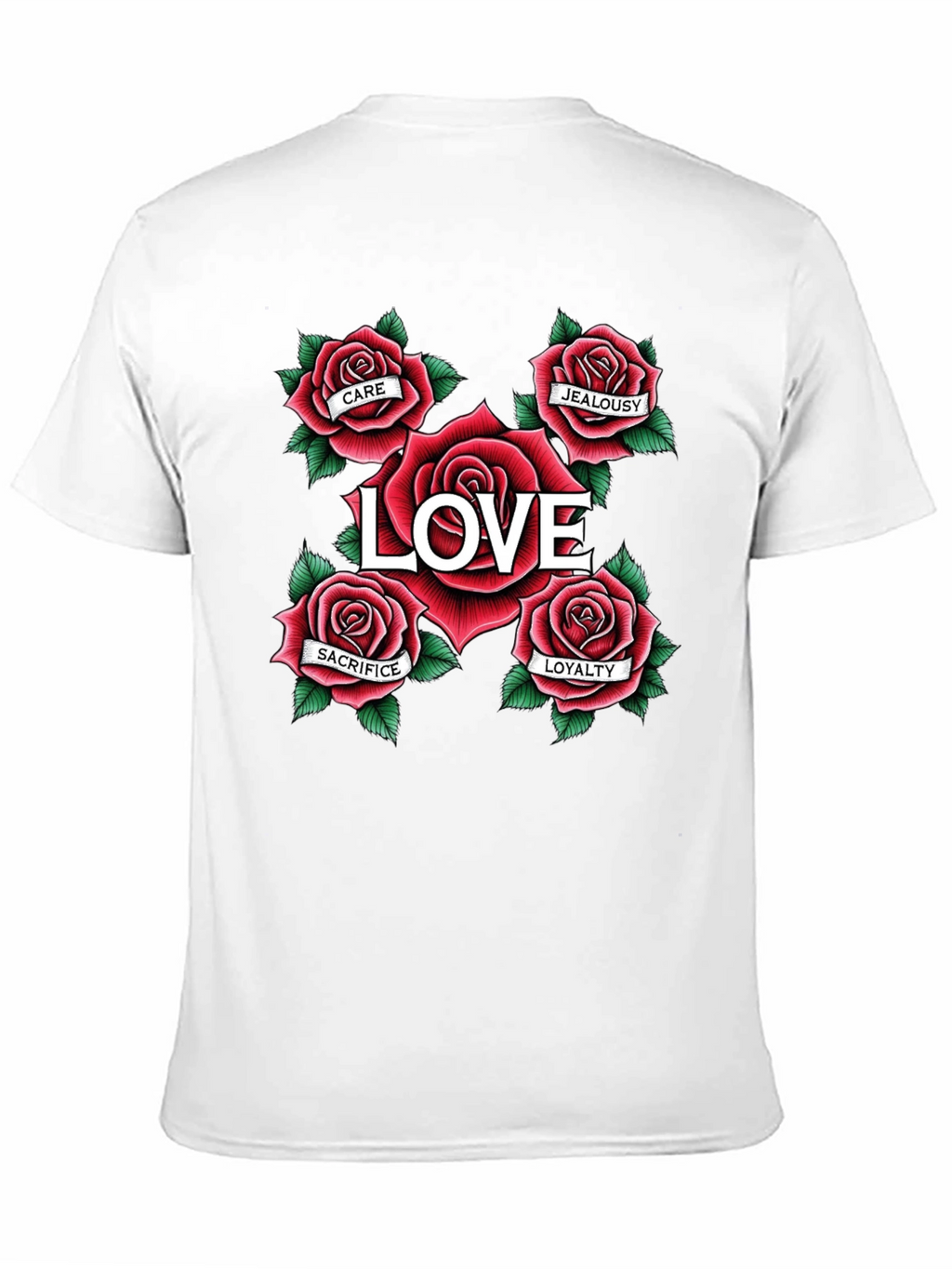 Love Rose Tattoo Graphic Tee