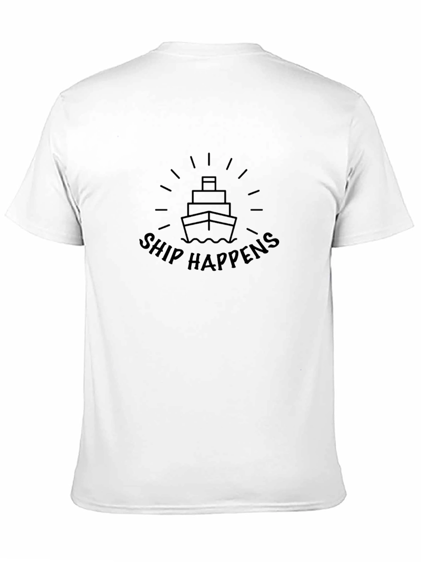 Ship Happens Black Graphic Tee
