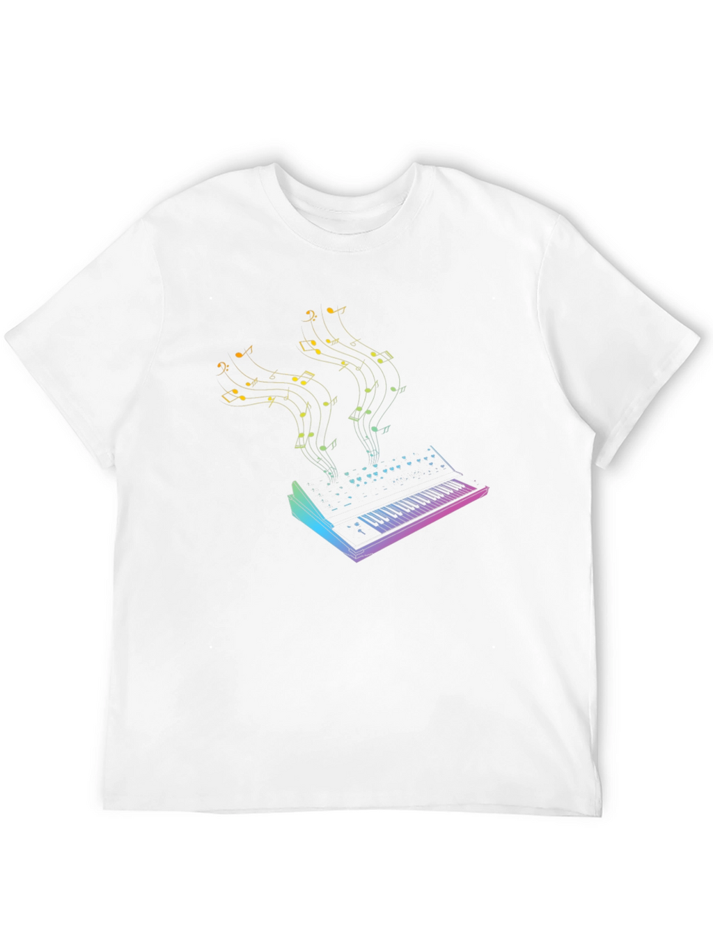Music Synth Graphic Tee - Black