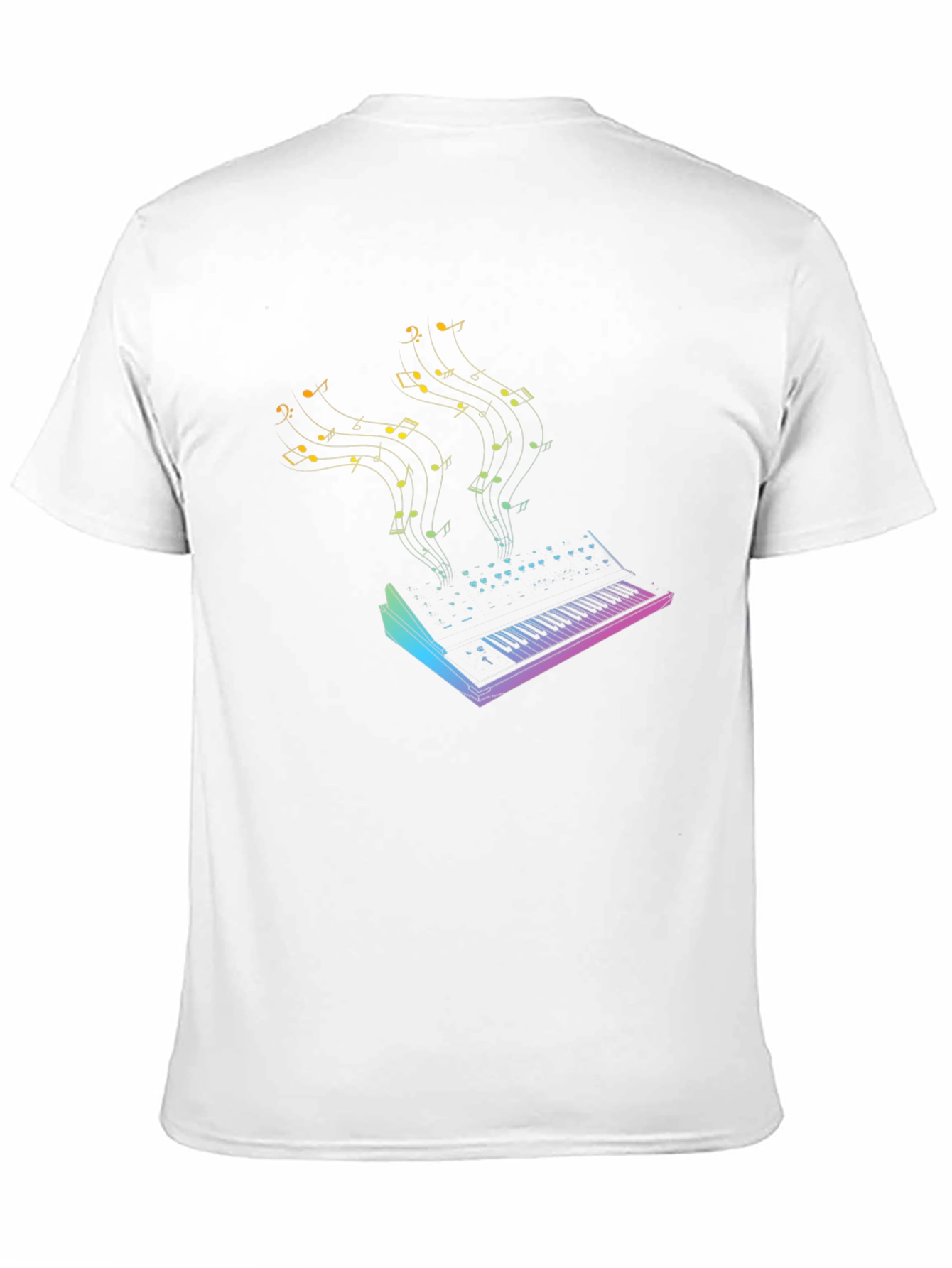 Music Synth Graphic Tee - Black