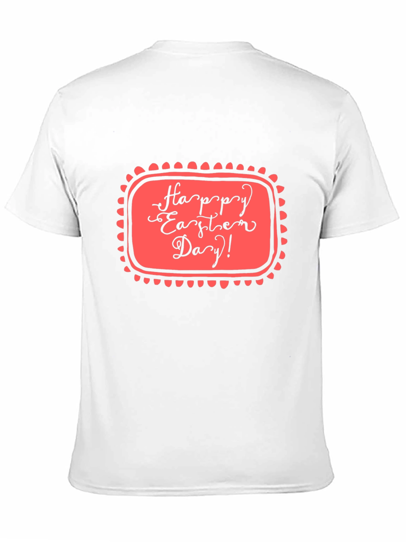 Happy Easter Day Graphic Tee - Black Casual T-Shirt