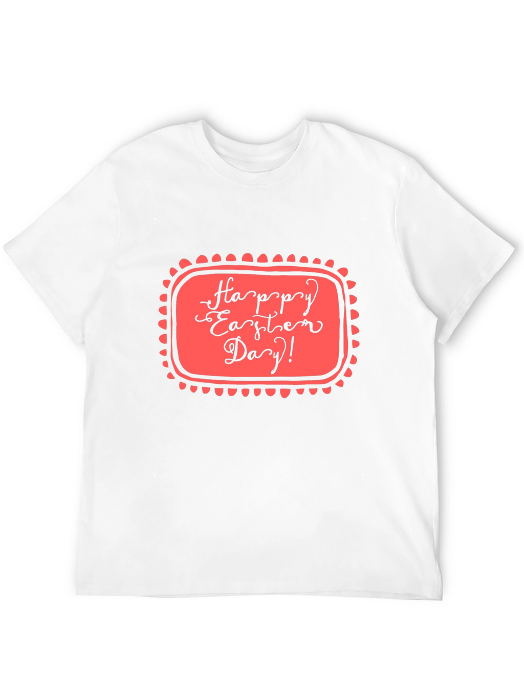 Happy Easter Day Graphic Tee - Black Casual T-Shirt