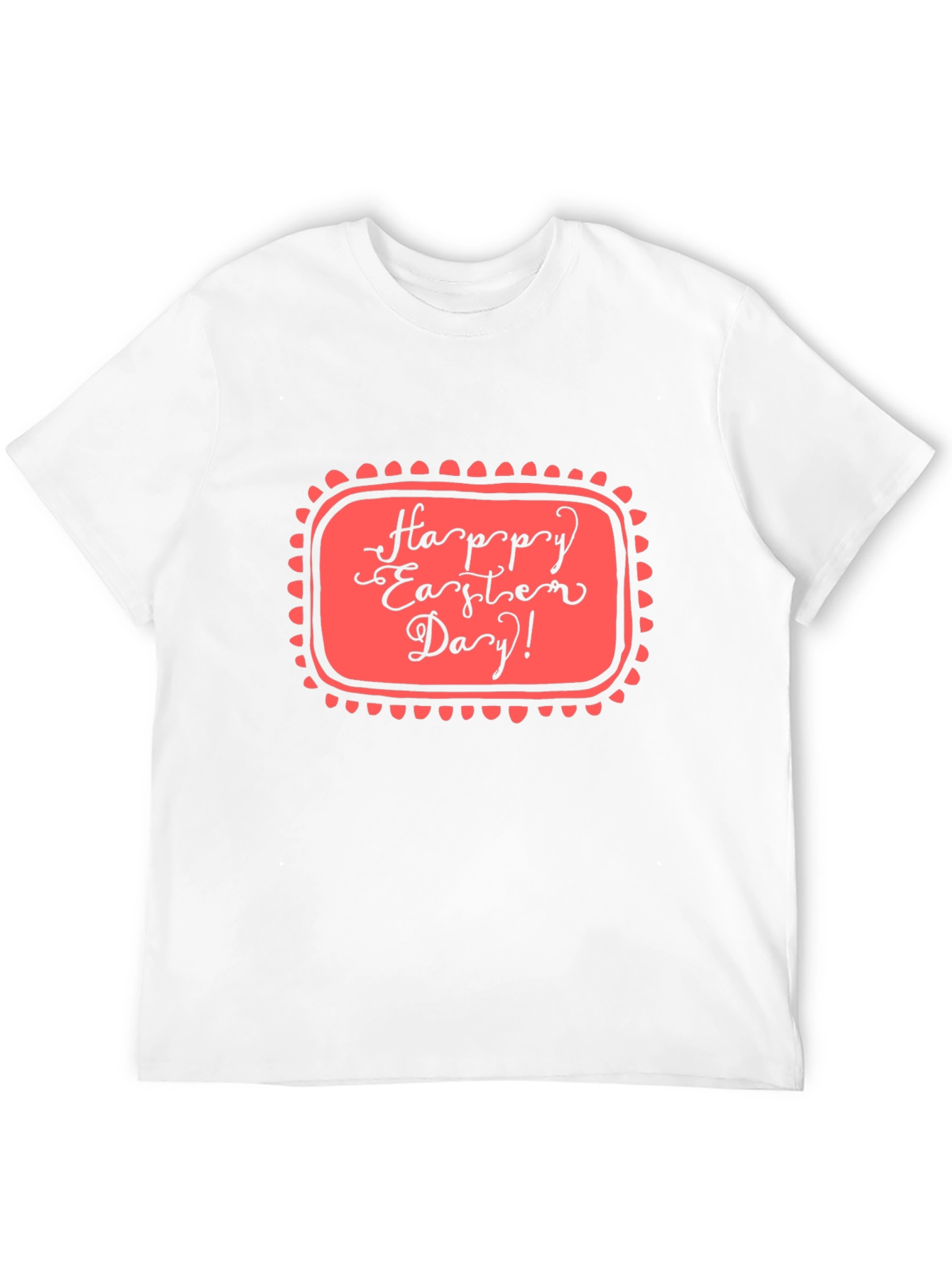 Happy Easter Day Graphic Tee - Black Casual T-Shirt