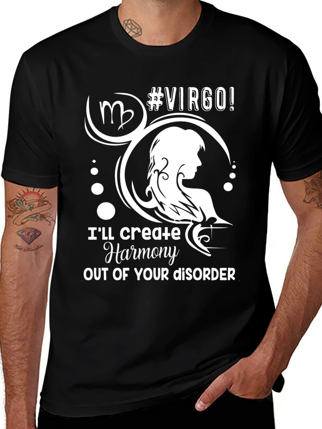 Virgo Zodiac Sign T-Shirt: Harmony Out of Disorder