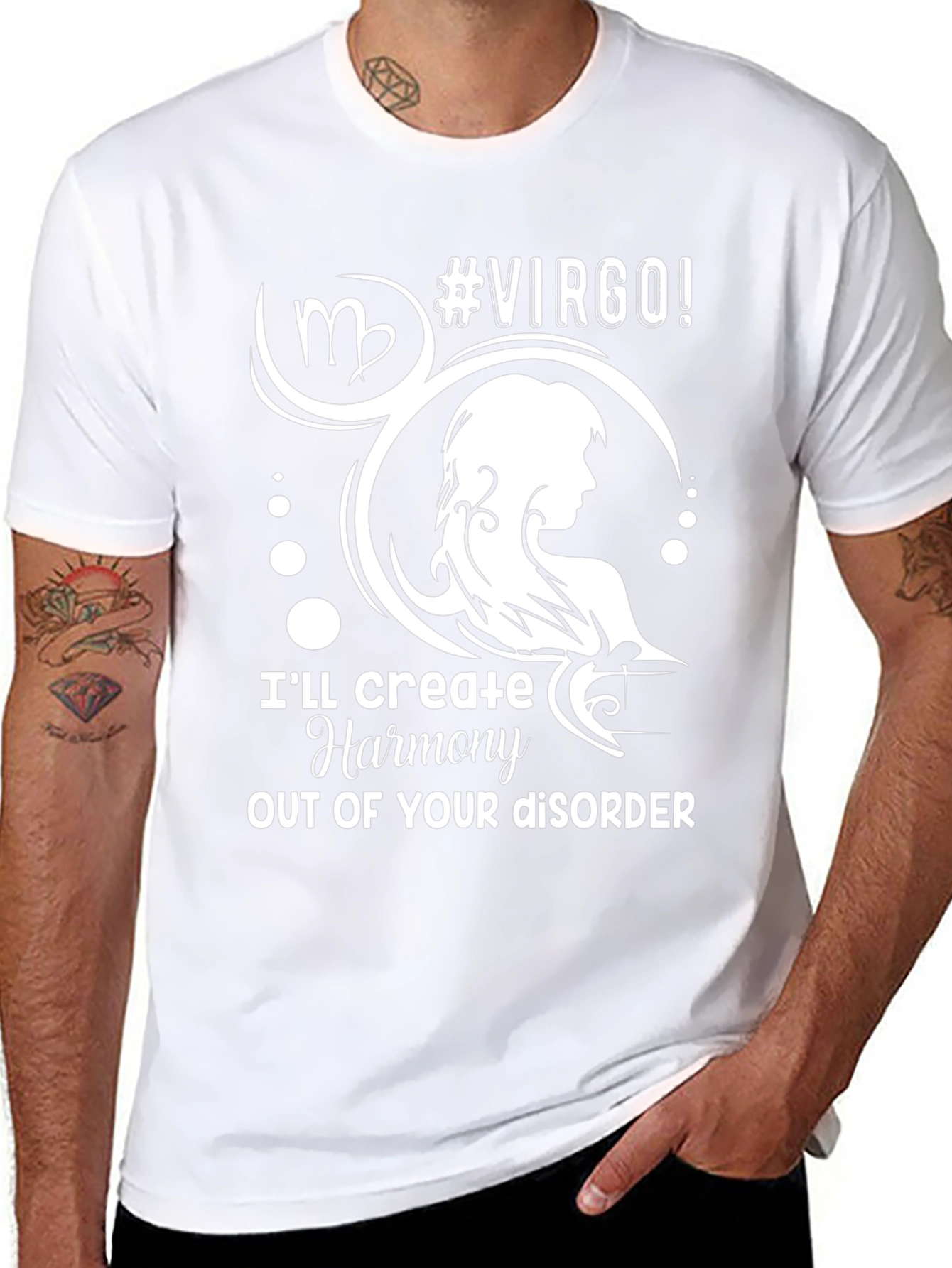 Virgo Zodiac Sign T-Shirt: Harmony Out of Disorder