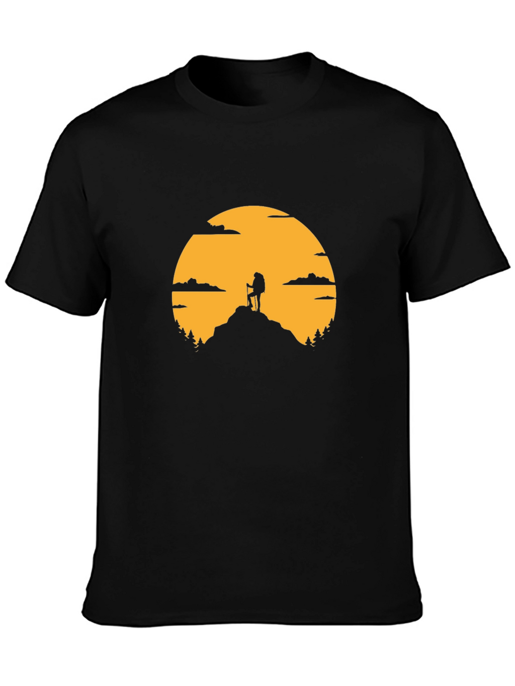 Hiking Silhouette Graphic T-Shirt