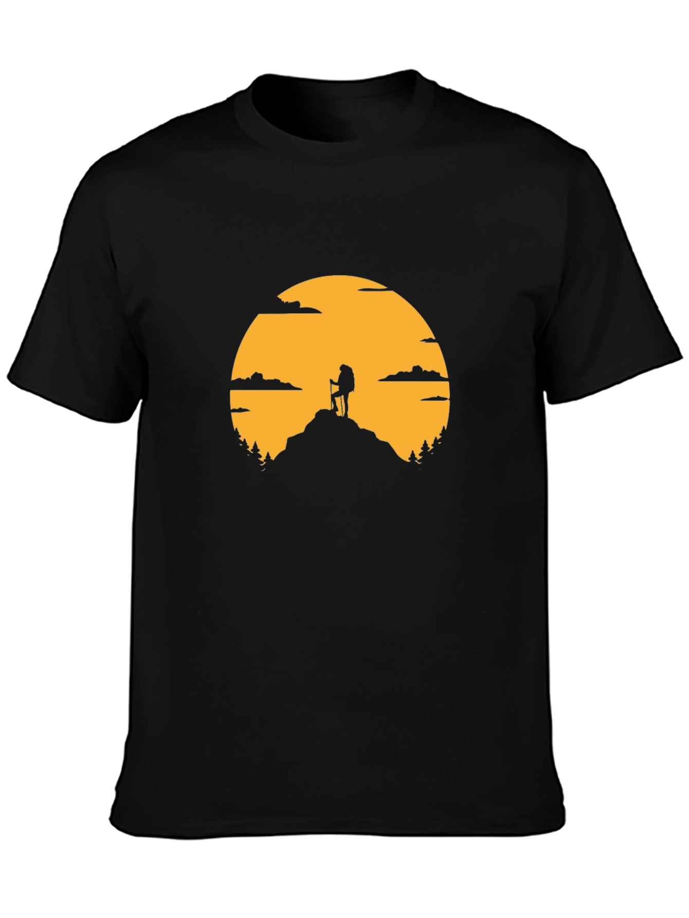 Hiking Silhouette Graphic T-Shirt