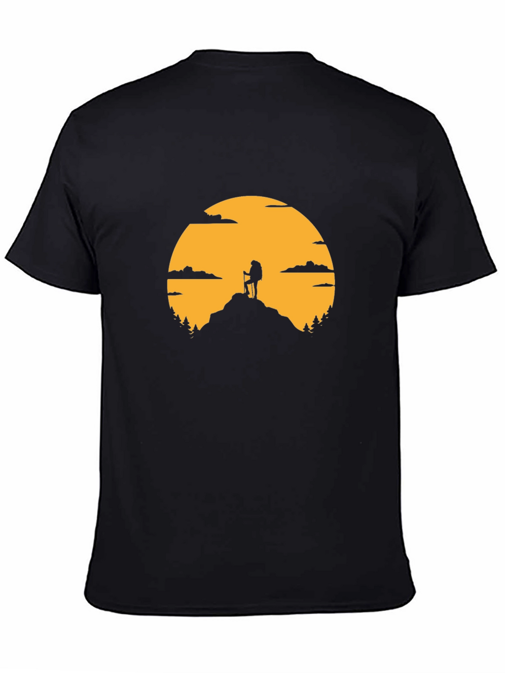 Hiking Silhouette Graphic T-Shirt
