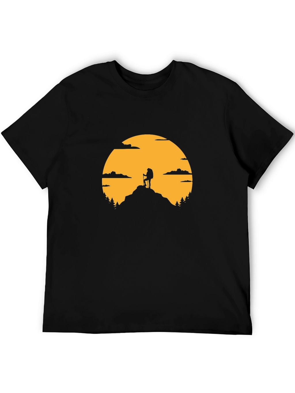 Hiking Silhouette Graphic T-Shirt