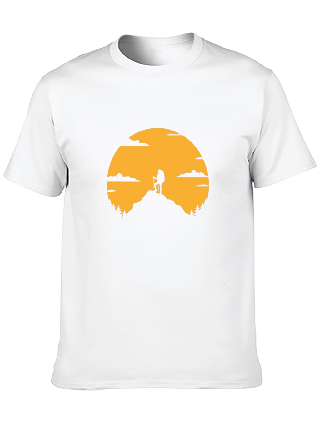 Hiking Silhouette Graphic T-Shirt