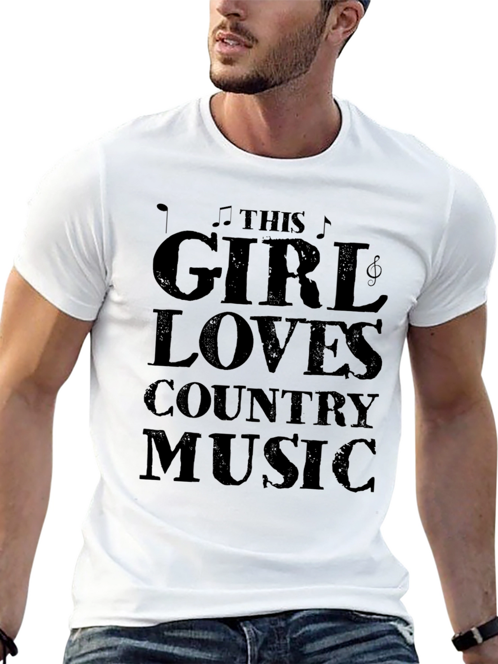 This Girl Loves Country Music T-Shirt