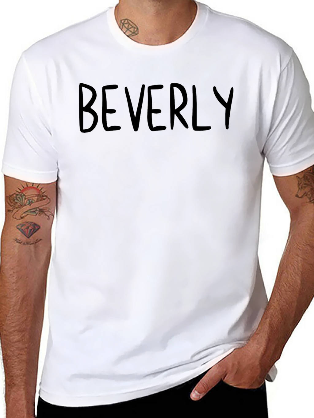 Beverly Graphic T-Shirt - Classic Crew Neck Tee