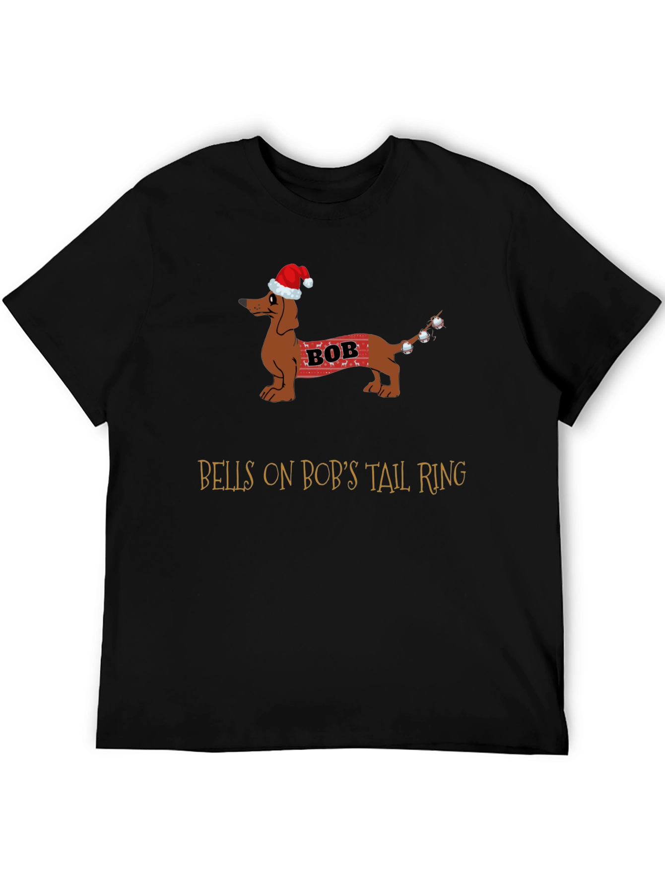 Bobs Tail Christmas Dog T-Shirt