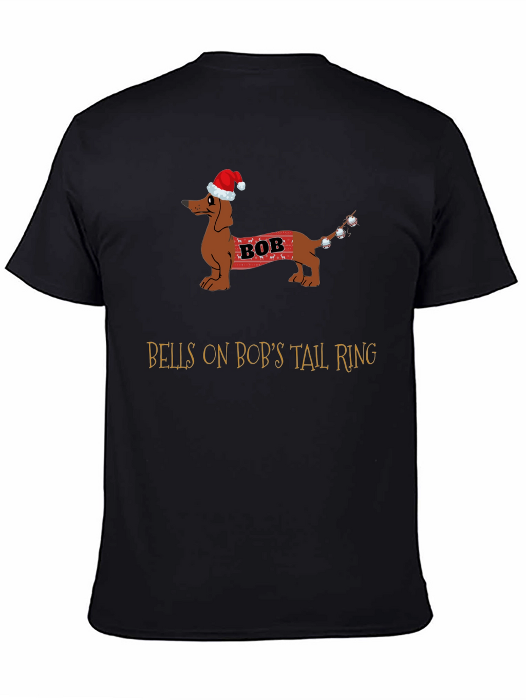 Bobs Tail Christmas Dog T-Shirt