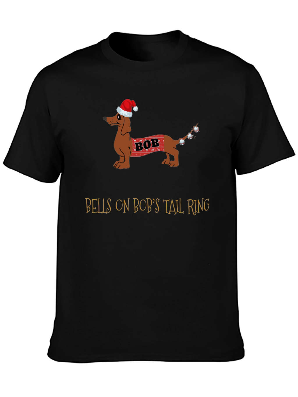 Bobs Tail Christmas Dog T-Shirt
