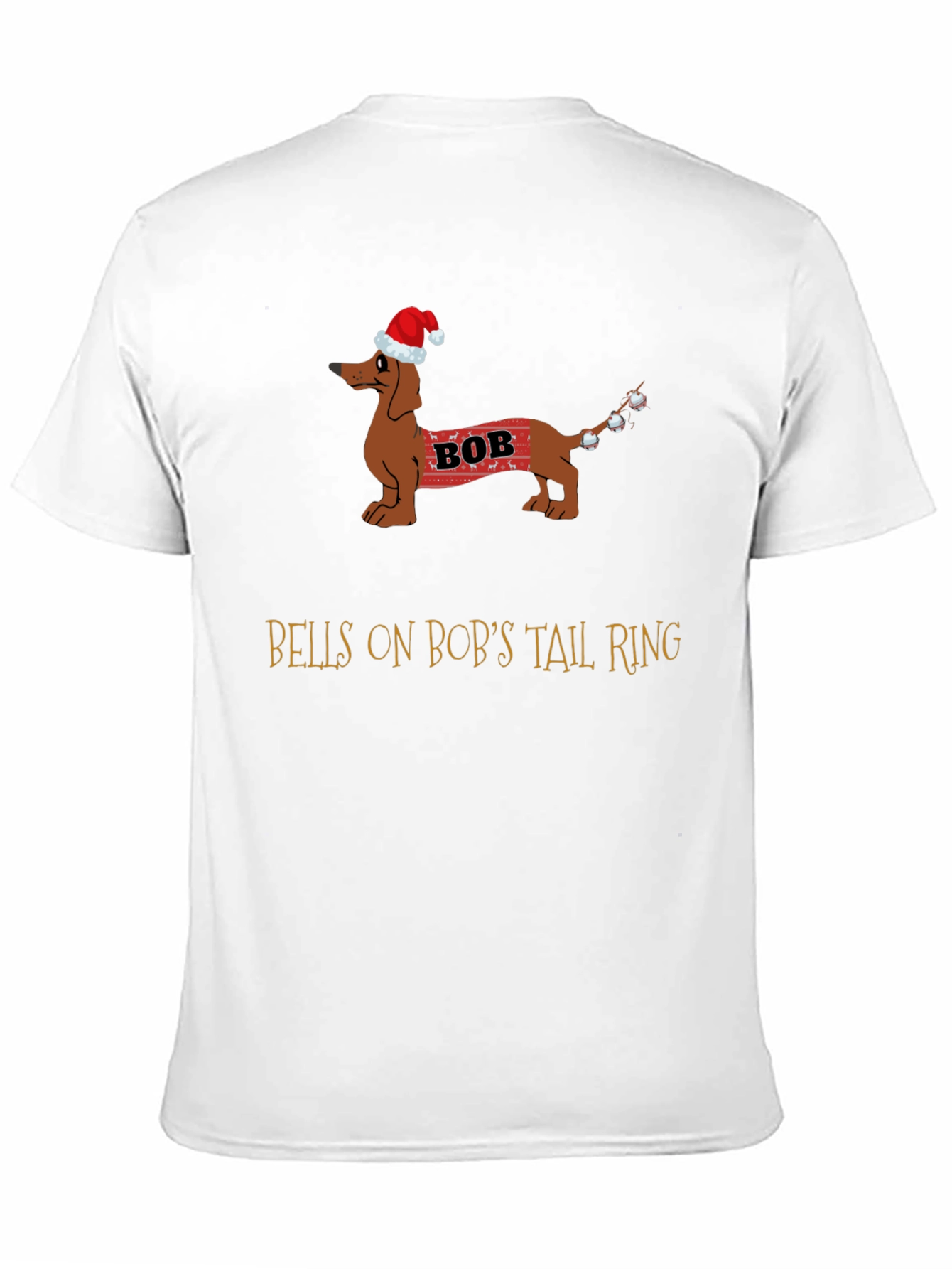 Bobs Tail Christmas Dog T-Shirt