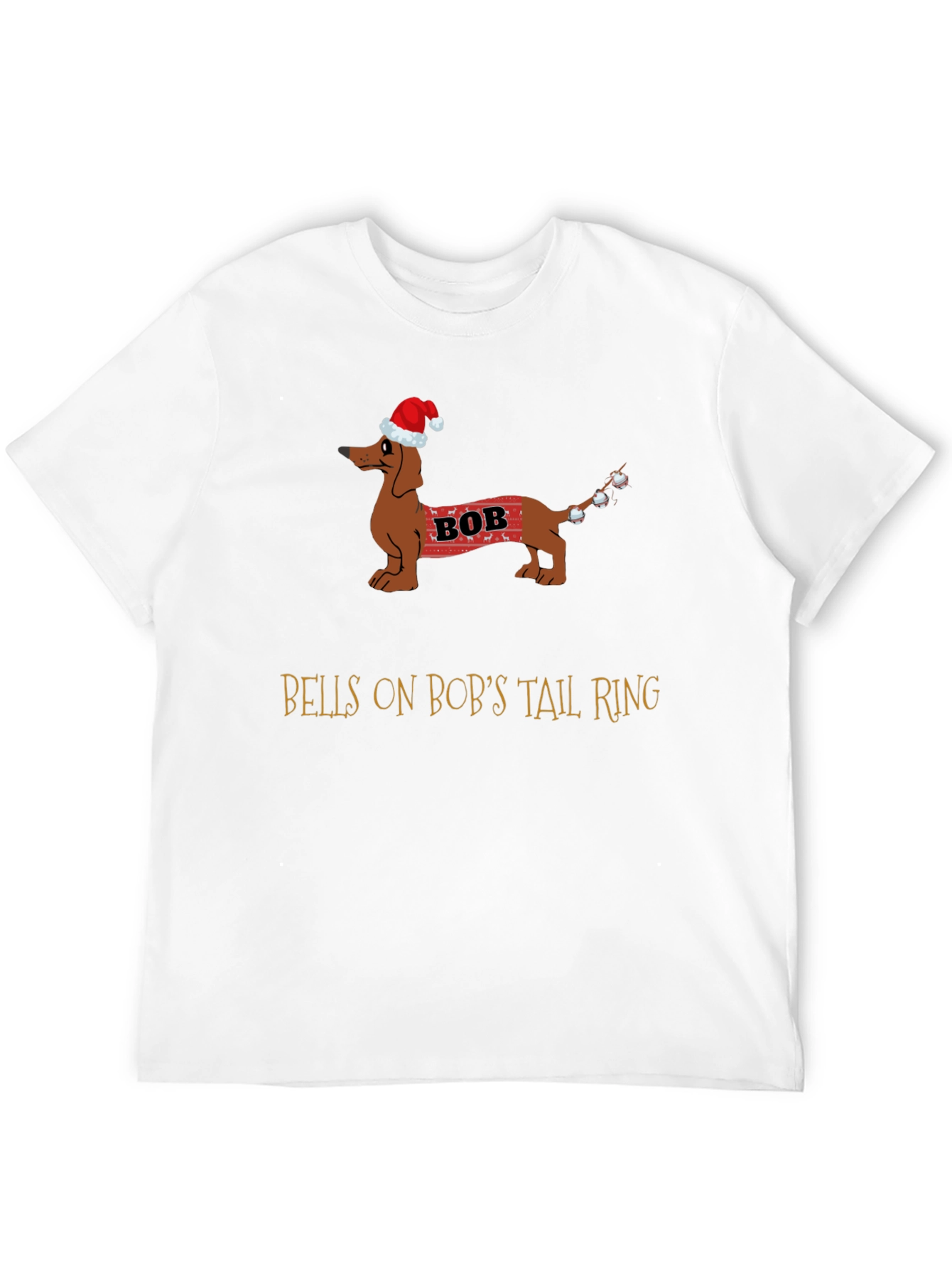 Bobs Tail Christmas Dog T-Shirt
