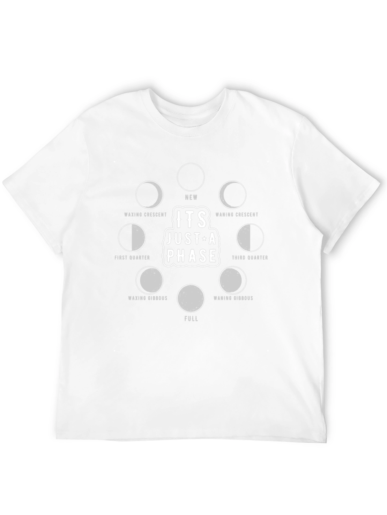 Lunar Phase Graphic T-Shirt - Its Just a Phase