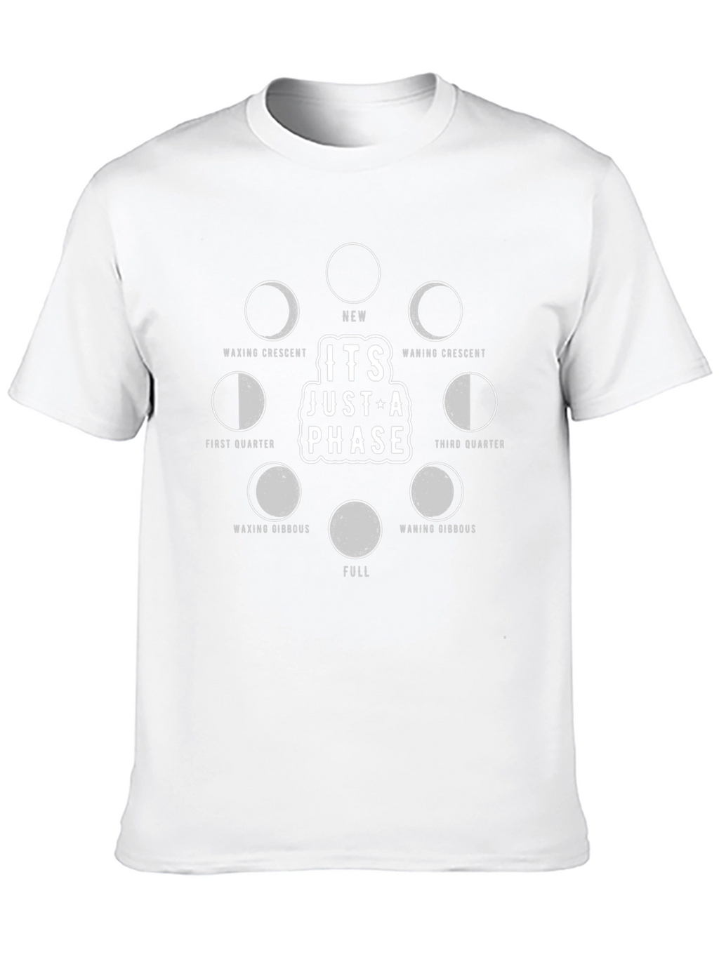 Lunar Phase Graphic T-Shirt - Its Just a Phase