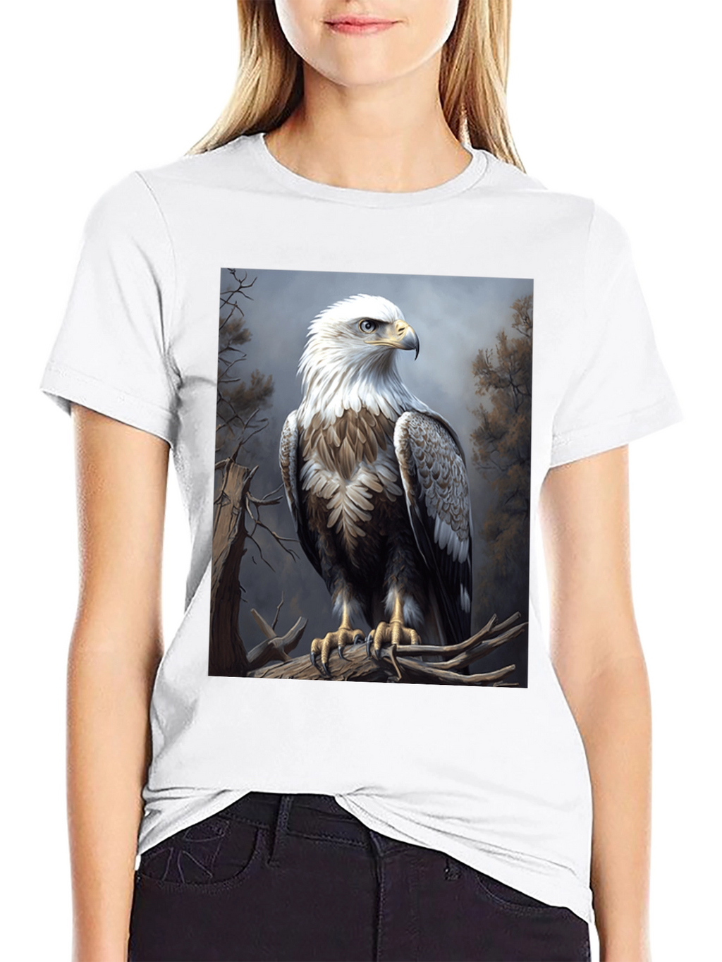 Eagle Graphic Tee - Majestic Bird Print