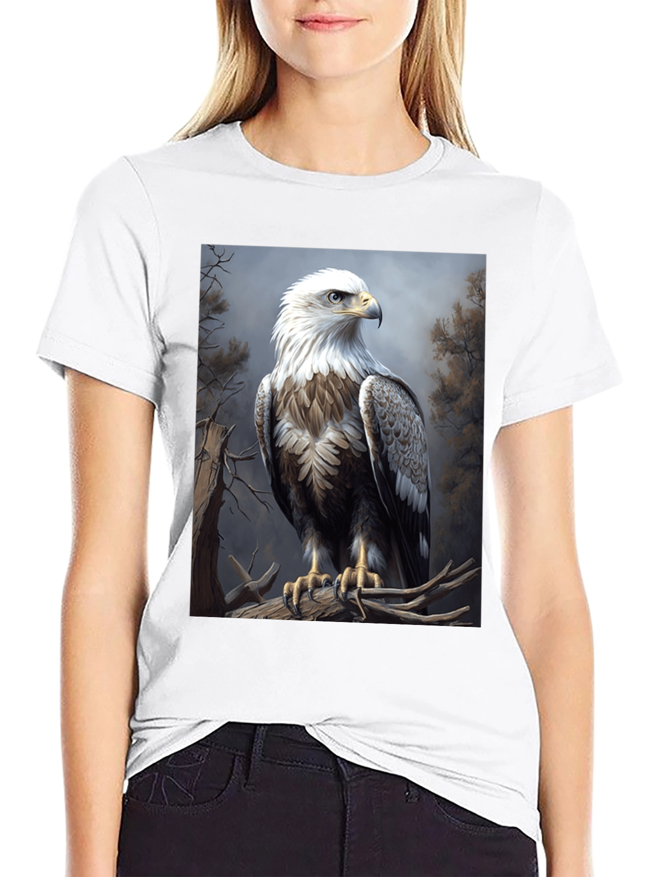 Eagle Graphic Tee - Majestic Bird Print