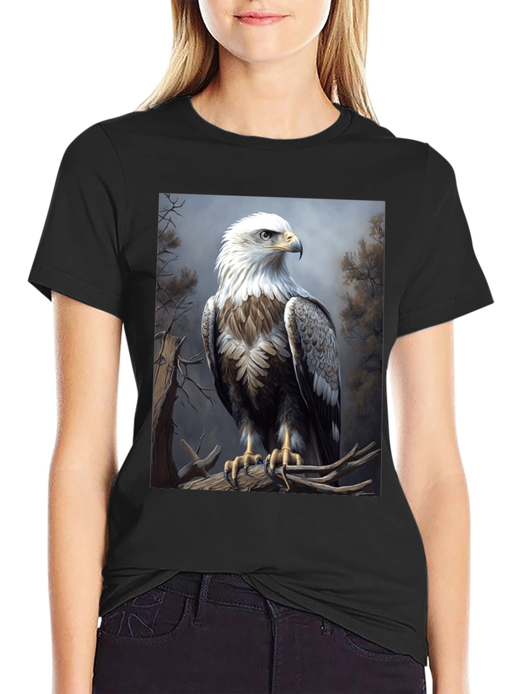 Eagle Graphic Tee - Majestic Bird Print