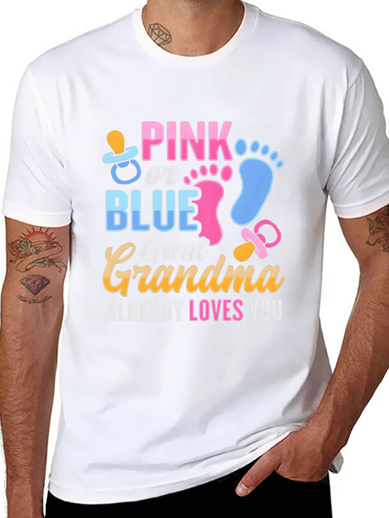 Pink or Blue Great Grandma T-Shirt