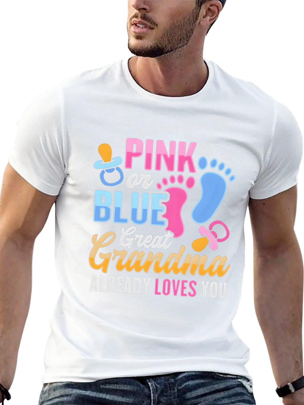 Pink or Blue Great Grandma T-Shirt