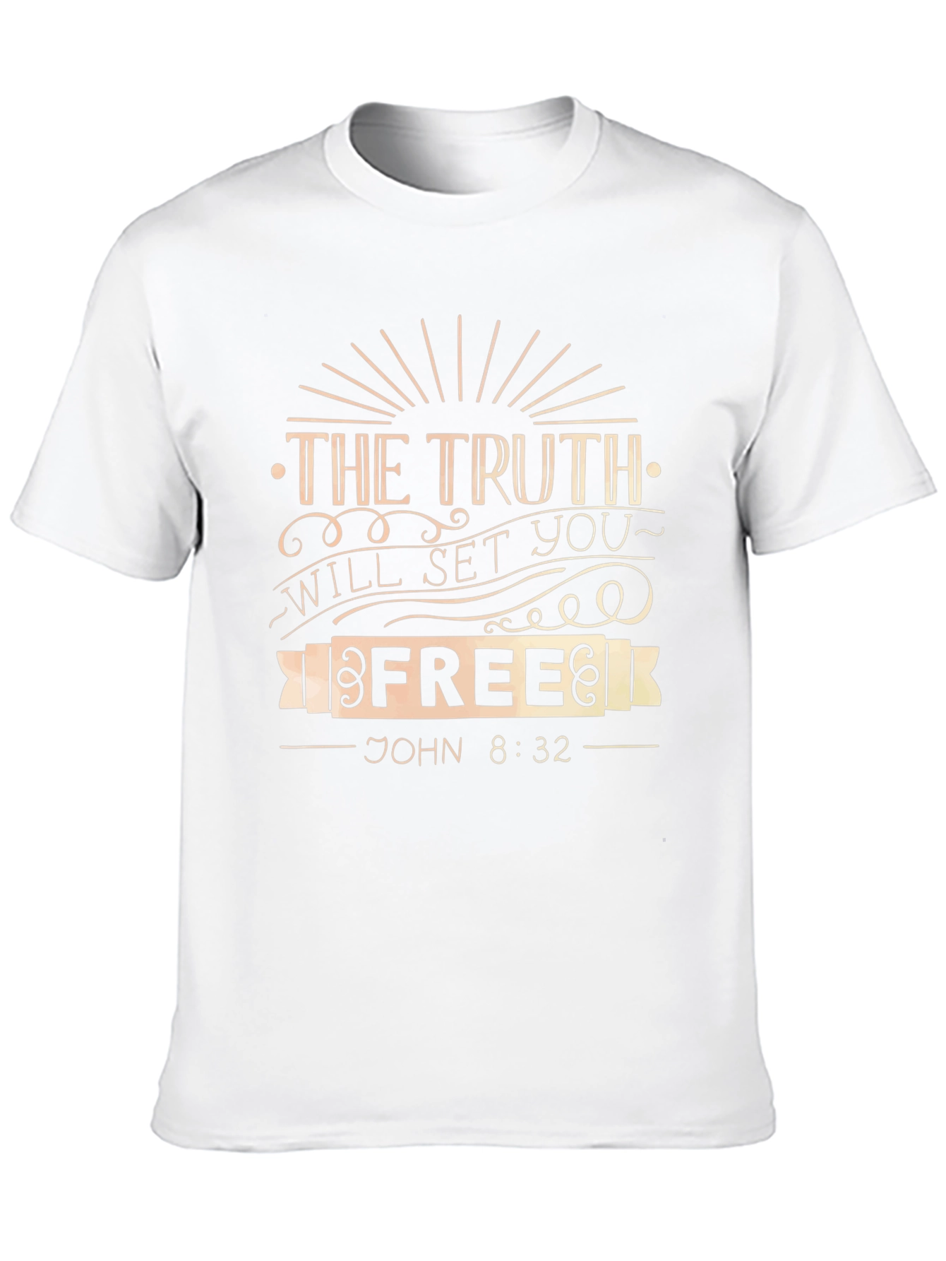 Truth Will Set You Free Graphic Tee - John 8:32 Black T-Shirt