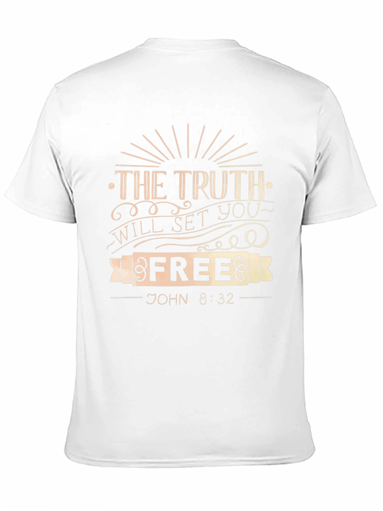 Truth Will Set You Free Graphic Tee - John 8:32 Black T-Shirt