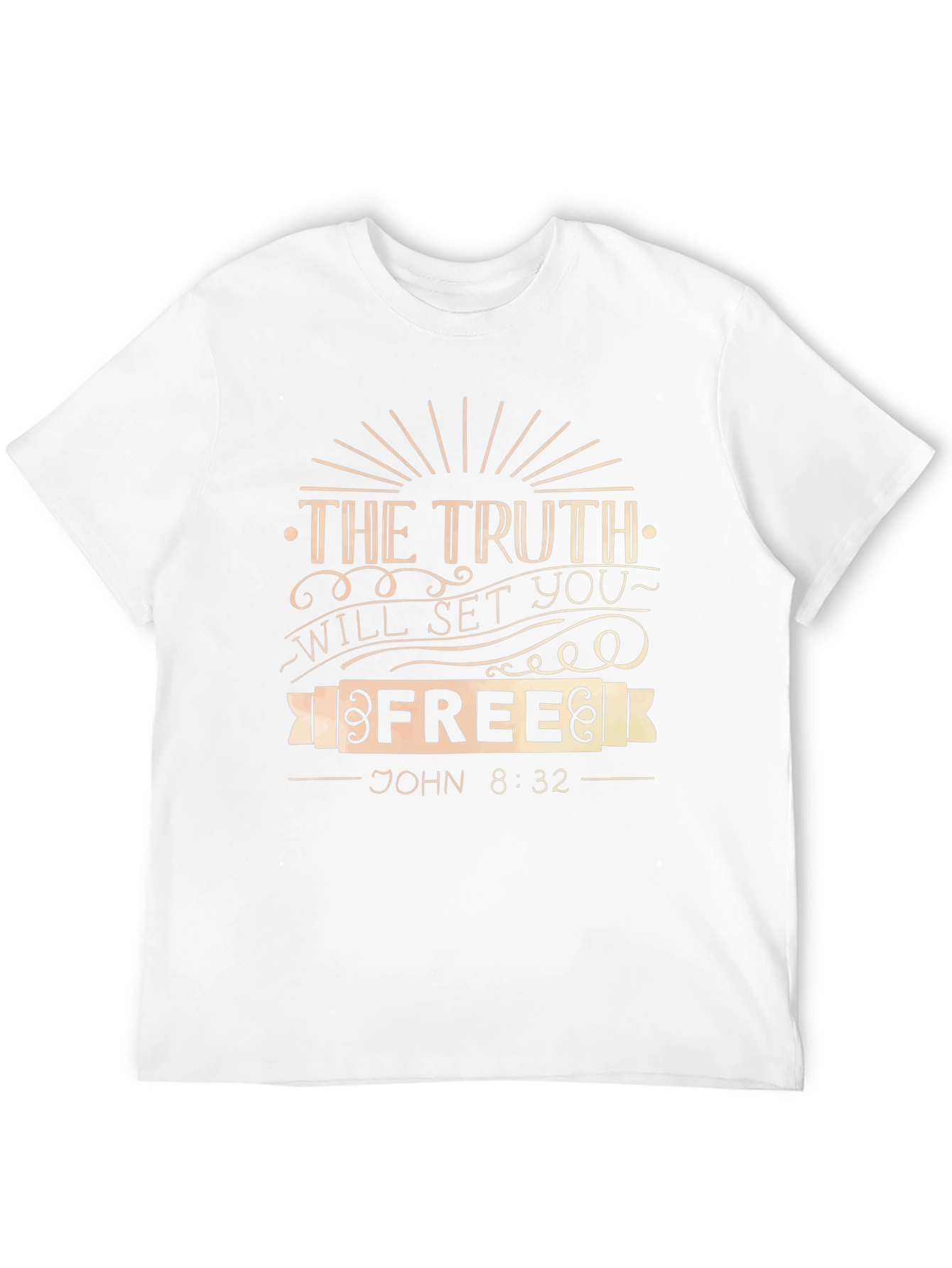 Truth Will Set You Free Graphic Tee - John 8:32 Black T-Shirt