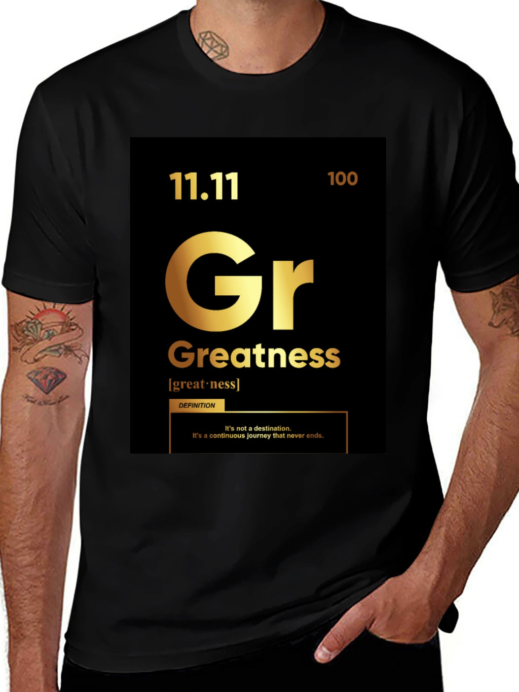 Greatness T-Shirt: Periodic Table Style Graphic Tee