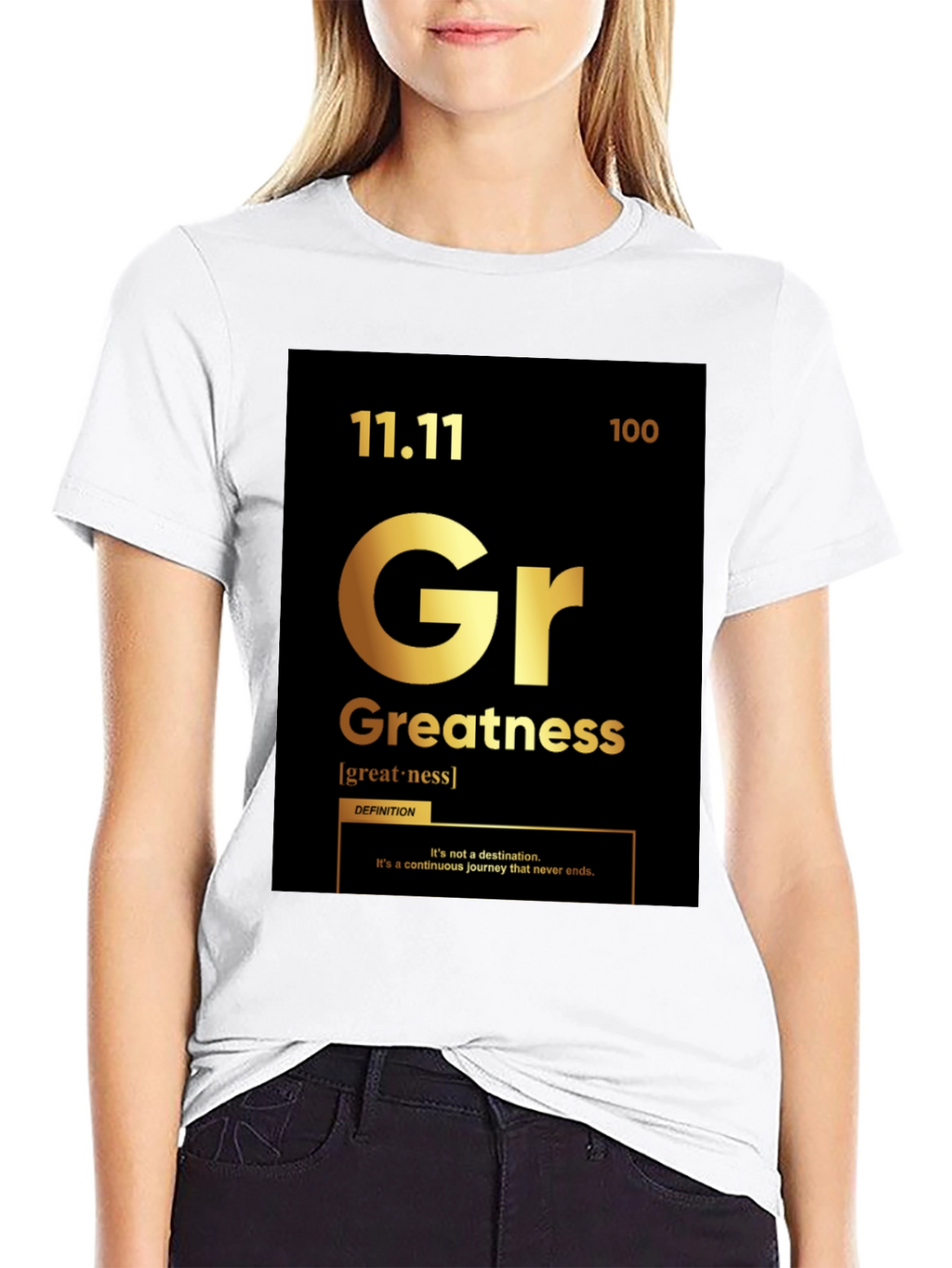 Greatness T-Shirt: Periodic Table Style Graphic Tee