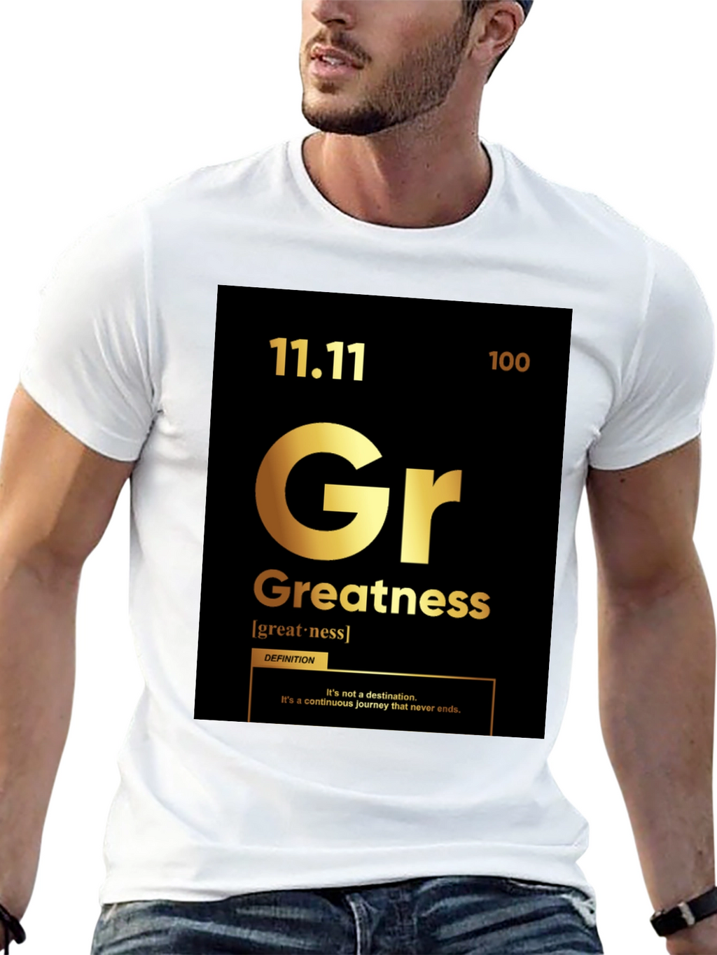 Greatness T-Shirt: Periodic Table Style Graphic Tee