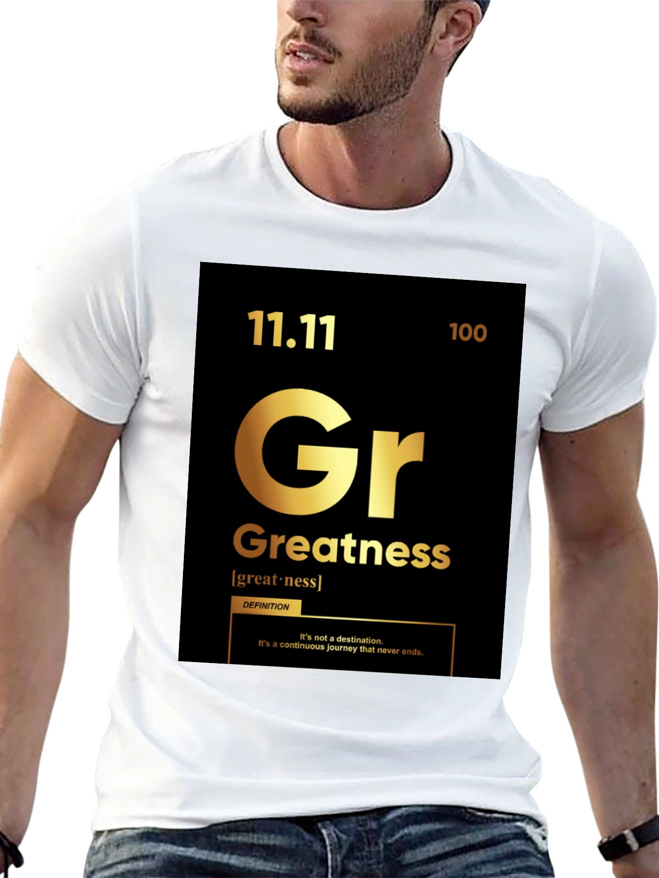 Greatness T-Shirt: Periodic Table Style Graphic Tee
