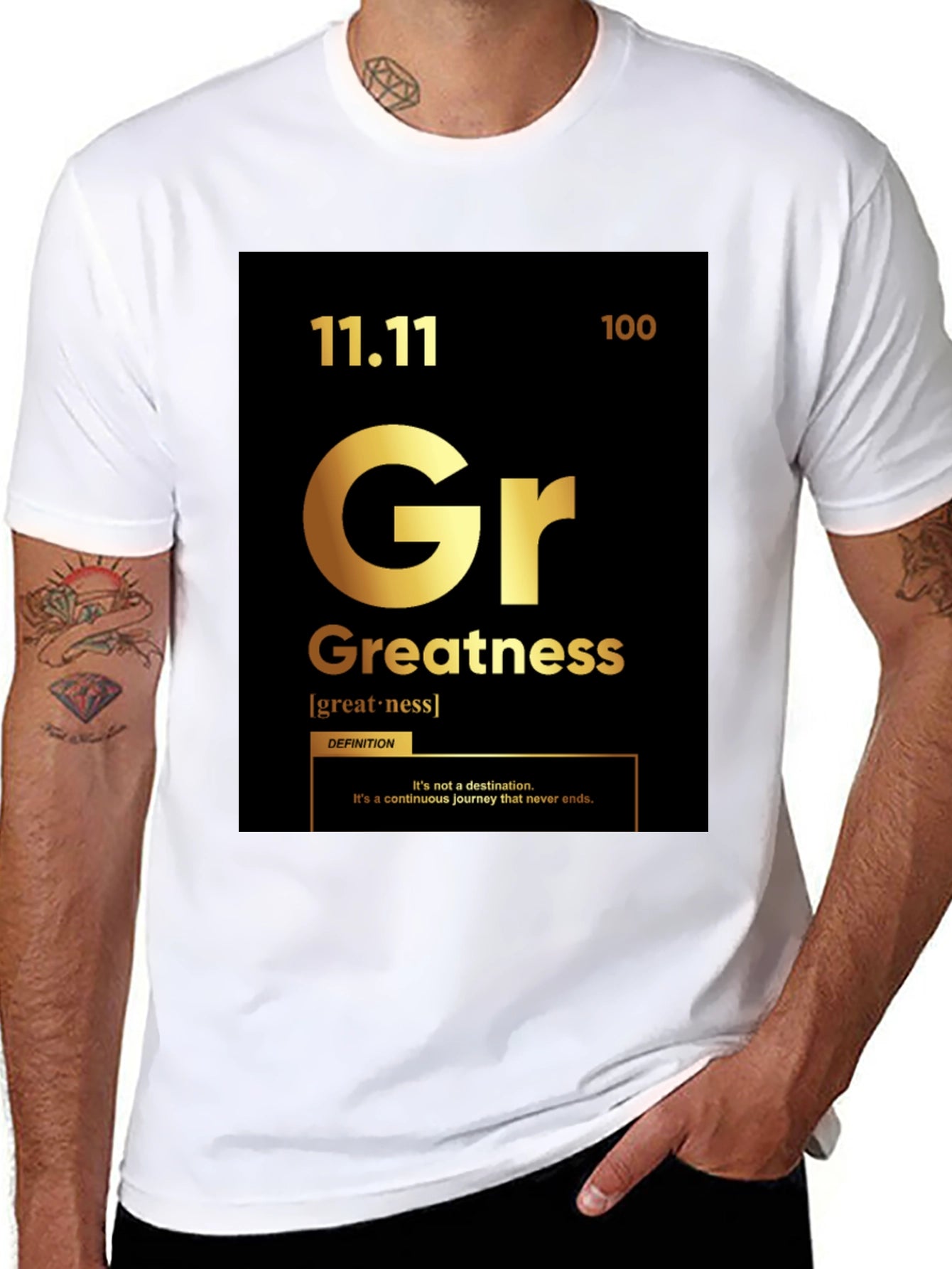Greatness T-Shirt: Periodic Table Style Graphic Tee