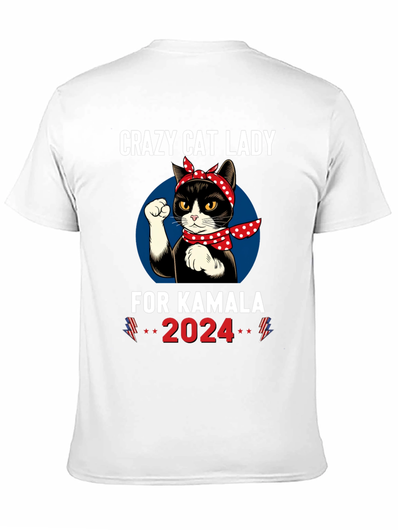 Crazy Cat Lady for Kamala 2024 T-Shirt