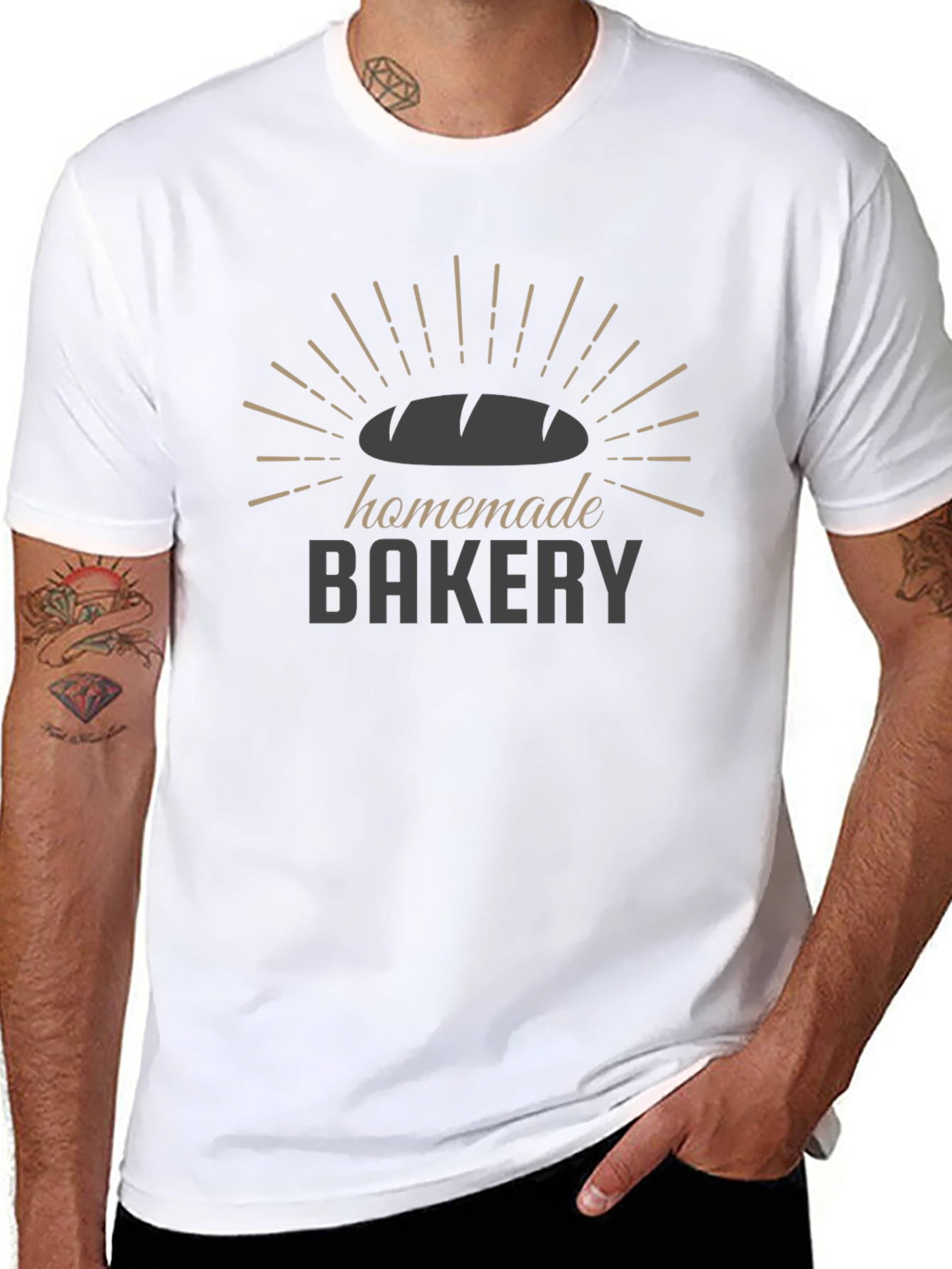 Homemade Bakery Graphic Tee - Unisex Black T-Shirt